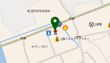 松のや 上越藤野店(松屋併設)の地図画像