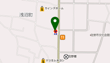 松のや 佐野店(松屋併設)の地図画像