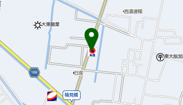 松のや 東大阪川田店(松屋併設)の地図画像