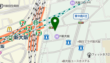 松のや 新大阪東口店(マイカリー食堂併設)の地図画像