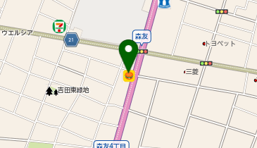 松のや 神戸玉津店(松屋併設)の地図画像