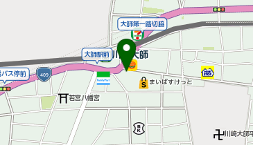 松のや 川崎大師店(松屋併設)の地図画像