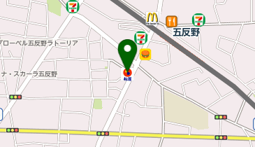 松屋 五反野店(マイカリー食堂併設)の地図画像