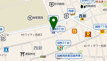 松屋 西新店 (マイカリー食堂併設)の地図画像
