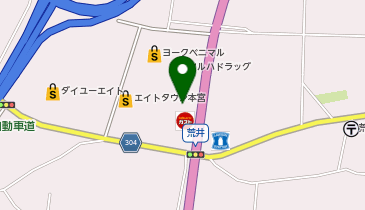 松のや エイトタウン本宮店(松屋併設)の地図画像