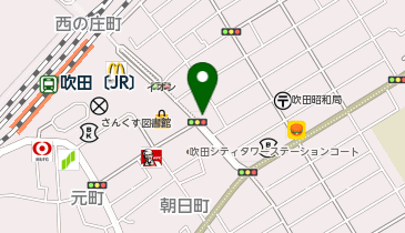 松のや 吹田店(松屋併設)の地図画像