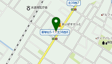 松のや 新琴似店(松屋併設)の地図画像