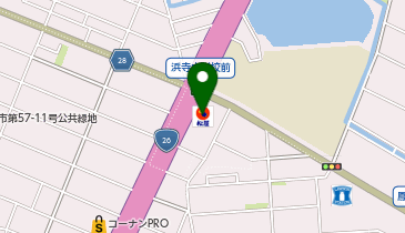 松のや 浜寺店(松屋併設)の地図画像