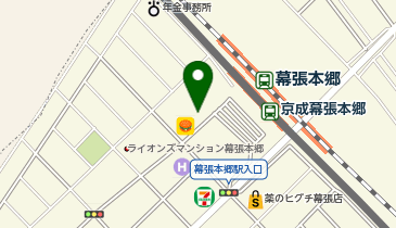 マイカリー食堂 幕張本郷店(松のや併設)の地図画像