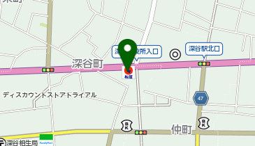 松のや 深谷市役所前店(松屋併設)の地図画像