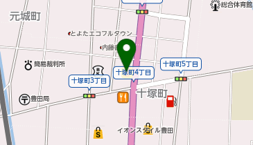 松のや 豊田十塚店(松屋併設)の地図画像