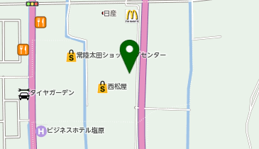 松のや 常陸太田店(松屋併設)の地図画像