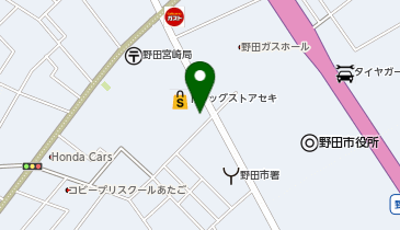 松屋 野田店(松のや併設)の地図画像