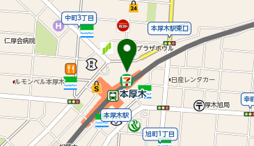 すし松 本厚木店の地図画像