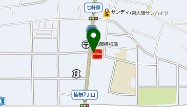 松のや 東大阪七軒家店(松屋併設)の地図画像