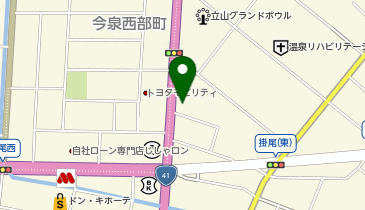 松のや 富山掛尾店(松屋併設)の地図画像