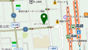 松のや 高崎駅前店(松屋併設)の地図画像
