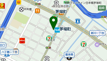 松のや 茅場町店(松屋併設)の地図画像