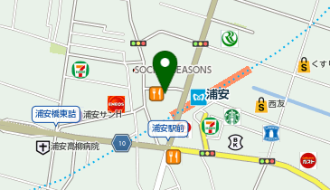 松のや 浦安駅前店の地図画像