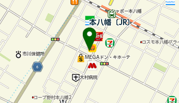 すし松 本八幡南口店の地図画像