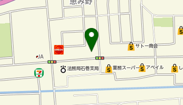 松屋 石巻恵み野店(松のや併設)の地図画像