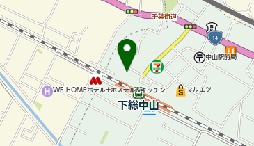 松のや 下総中山店(松屋併設)の地図画像