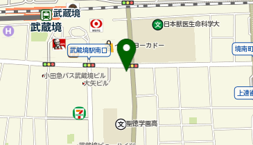 松のや 武蔵境南口(松屋併設)の地図画像