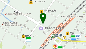 松屋 草津駅西口店(松のや併設)の地図画像