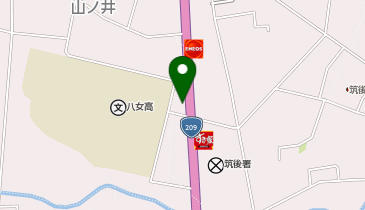 松のや 筑後店(松屋併設)の地図画像