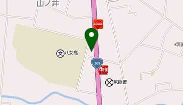 松屋 筑後店(松のや併設)の地図画像