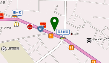 松屋 八日市店(松のや併設)の地図画像