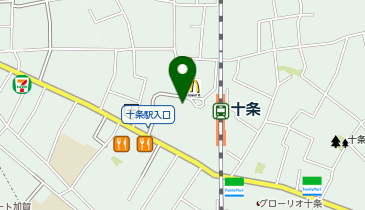 松屋 十条西口店の地図画像