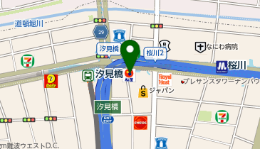 松のや 桜川店(松屋併設)の地図画像