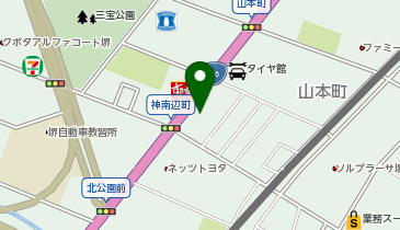 松のや 堺山本店(松屋併設)の地図画像
