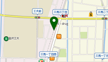 松のや 金沢工大前店(松屋併設)の地図画像