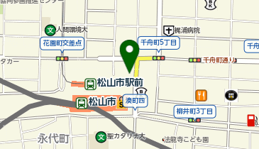 松屋 松山市駅前店(松のや併設)の地図画像