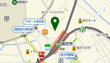 すし松 枚方市駅前店の地図画像