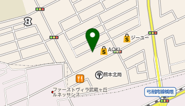 松のや 熊本光の森店(松屋併設)の地図画像
