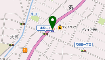 松のや 植田一本松店(松屋併設)の地図画像