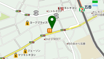 松屋 松戸五香店(松のや併設)の地図画像