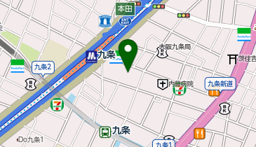 松屋 九条店(松のや併設)の地図画像