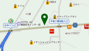 松屋 朝倉甘木店(松のや併設)の地図画像