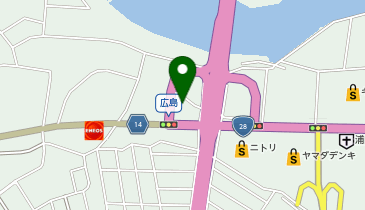松屋 徳島松茂広島ランプ店(松のや併設)の地図画像