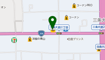 松のや 奈良三条大路店(松屋併設)の地図画像