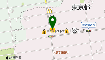 松のや 大泉学園町店(松屋併設)の地図画像