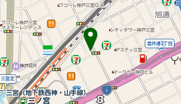 マイカリー食堂 三宮東店(松のや併設)の地図画像