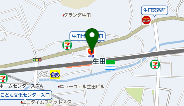 マイカリー食堂 生田店(松屋併設)の地図画像