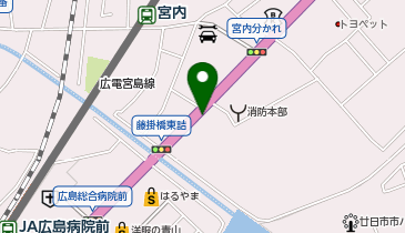 松のや 廿日市店(松屋併設)の地図画像