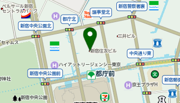 松屋 新宿住友ビル店(松のや併設)の地図画像