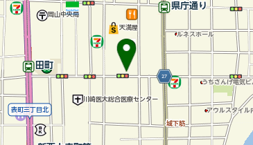 松のや 岡山表町店(松屋併設)の地図画像